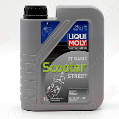 Моторное масло для скутеров LiquiMoly Motorrad Scooter 2T Basic TC минеральное, 1л 
